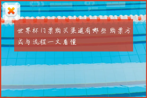 世界杯门票购买渠道有哪些 购票方式与流程一文看懂