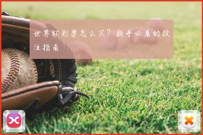 世界杯彩票怎么买?新手必看的投注指南